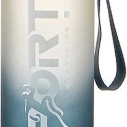 Beste deal ⌛ Waterfles 1000ml - Black 'n White - Sport Bidon 1L - Drinkfles Zwart / Wit - Herodeals ????