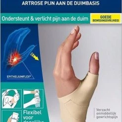 Begroting ⌛ Epitact Flexibele Duimbrace. Ondersteunt Verlicht Gewrichtspijn Rechterhand Maat M. ????