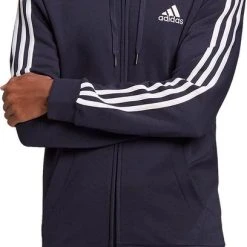 Coupon ???? Adidas - Essentials Fleece 3-Stripes Hoodie - Heren Hoodie -L ????