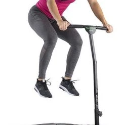 Flash-uitverkoop ???? Tunturi Hexagon Fitness Trampoline - Mini Trampoline Met In Hoogte Verstelbare Handgreep - Incl. Beschermhoes - Incl. Gratis Fitness App ???? -Rogelli Shop 445x840 1