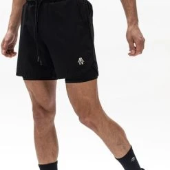 Hete verkoop ???? MEAUXGLIT Melanite Zwart - Korte Sport Broek - Dry Tech - Gym - Fitness - Running - Lifting - Outdoor - Indoor - Sport Broek (Maat L) ❤️