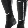 Groothandel ???? FALKE SK2 Skisokken Dik Versterkte Sokken Zonder Patroon Met Medium Vulling Kniehoog En Warm Om Te Skiën Winter Merinowol Zwart Heren Wintersportsokken - Maat 42-43 ????