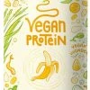 Beste Pirce ⭐ ALPHA FOODS Vegan Protein | Banaan | Plantaardige Proteinen Mix Van Soja, Gekiemde Rijst, Erwten, Lijnzaad, Amaranth, Zonnebloempitten, Pompoenzaad | 600g Eiwit Poeder Met Natuurlijke Banaan Smaak ????