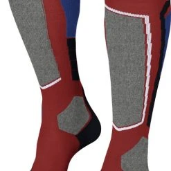 Goedkoopste ???? FALKE SK2 Skisokken Dik Versterkte Sokken Zonder Patroon Met Medium Vulling Kniehoog En Warm Om Te Skiën Winter Merinowol Orange Heren Wintersportsokken - Maat 42-43 ????