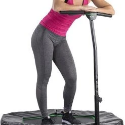 Flash-uitverkoop ???? Tunturi Hexagon Fitness Trampoline - Mini Trampoline Met In Hoogte Verstelbare Handgreep - Incl. Beschermhoes - Incl. Gratis Fitness App ???? -Rogelli Shop 506x840 2