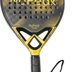 Uitgang ???? NoPeak Padel Racket Goud 12K – Padel - 12K Carbon - Inclusief Padel Tas – Premium Padelracket ✔️