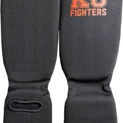 Gloednieuw ???? KO Fighters - Scheenbeschermer - Kickboksen - Scheenkousen - Katoen - Rood - M ✨