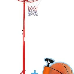 Uitgang ???? Infantastic® Basketbalpaal - Complete Set - Basketbalring - Basketbalring Met Standaard - Basket - Met Wielen - Voor Binnen En Buiten - In Hoogte Verstelbaar - Inclusief Basketbal, Pomp, ????