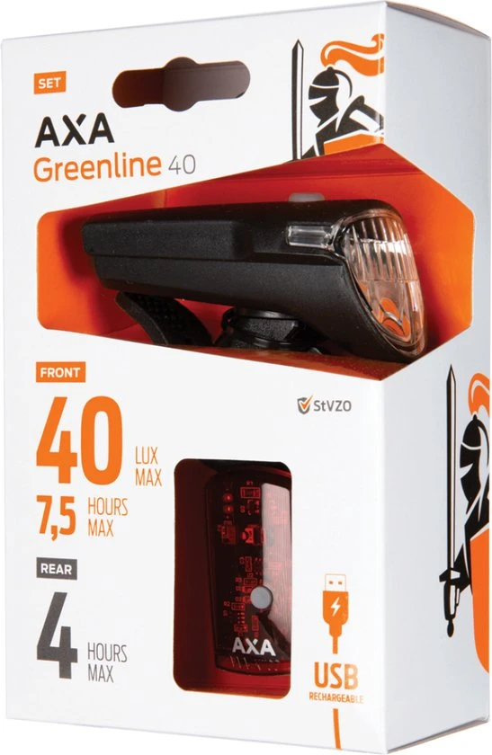 Groothandel ???? AXA - Greenline 40 Lux - LED Fietslampjes Voor En Achter - Fietsverlichting USB Oplaadbaar ???? 12 Groothandel ???? AXA - Greenline 40 Lux - LED Fietslampjes Voor En Achter - Fietsverlichting USB Oplaadbaar ???? - Afbeelding 12