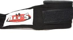 Promo ✨ Ali's Fightgear 1 Paar Zwarte Kleur 460 Cm Lang Bandage-bandages Voor Boxing-boksen-kickboksen-muaythai-mma-thaiboksen ????