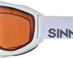Beste Verkoop ???? Skibril Sinner Lakeridge - Unisex - Double Lens - Cat.2 - 100% UV Werend - Oranje Glas - White ✔️