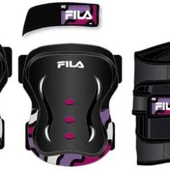 Flash-uitverkoop ???? Onbekend Fila KniebeschermersKinderen - Zwart/paars/roze ????