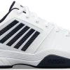 Goedkoopste ???? K-Swiss Court Express HB Sportschoenen - Maat 43 - Mannen - Wit/navy ????