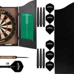 Hete verkoop ❤️ Dragon Darts Jack Daniels – Dartkabinet –dartbord – Set Van 6 Dartpijlen – Dartmat – Kabinet – Originals Grijs ???? -Rogelli Shop 550x265