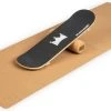 Beste Pirce ???? BoarderKING Indoorboard Skate Balance Board + Mat + Rol Hout/kurk Zwart ????