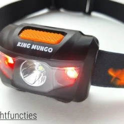 Gloednieuw ???? Hoofdlamp LED - Hoofdlampje Waterdicht - Incl AAA Batterijen - Rood - King Mungo ???? -Rogelli Shop 550x315 2