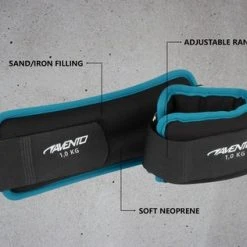 Coupon ???? Avento Pols/Enkel Gewicht Neopreen - 2x 1.0 Kg - Zwart/Blauw ???? -Rogelli Shop 550x316 6