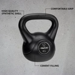 Top 10 ???? Avento Kettlebell - 12 Kg - Zwart ???? 6 Top 10 ???? Avento Kettlebell - 12 Kg - Zwart ???? -Rogelli Shop 550x316 9