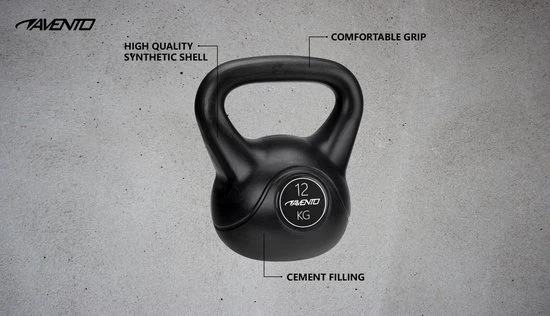 Top 10 ???? Avento Kettlebell - 12 Kg - Zwart ???? 3 Top 10 ???? Avento Kettlebell - 12 Kg - Zwart ???? - Afbeelding 3