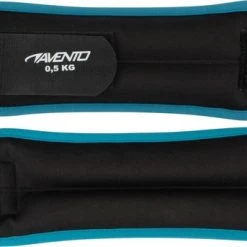 Begroting ⌛ Avento Pols/Enkel Gewicht Neopreen - 2x 0.5 Kg - Zwart/Blauw ⌛ -Rogelli Shop 550x343