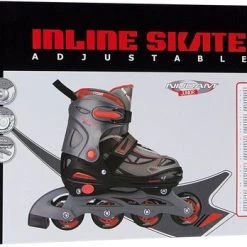Coupon ???? Nijdam Inlineskates Junior Verstelbaar - Semi-Softboot - Thunder - Rood/Grijs/Zwart - 27-30 ???? -Rogelli Shop 550x348