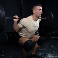 Goedkoopste ???? Wolfpack Lifting - Knee Sleeves - Knie Brace - Fitness - Krachttraining - Squatten - Maat L - Zwart/Bruin - 2 Stuks ⌛ -Rogelli Shop 550x366 57