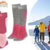 Beste deal ???? Therma -Tec Heat Essentials - Ski Sokken 35 38 - Roze - 2 Paar - Unisex - Extra Ondersteuning En Demping - Warme Sokken Met Wol - Skisokken Heren - Skisokken Dames - Wintersport Sokken - Huissokken - Compressie Sokken ????