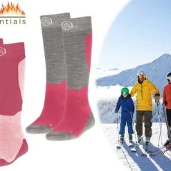 Beste deal ???? Therma -Tec Heat Essentials - Ski Sokken 35 38 - Roze - 2 Paar - Unisex - Extra Ondersteuning En Demping - Warme Sokken Met Wol - Skisokken Heren - Skisokken Dames - Wintersport Sokken - Huissokken - Compressie Sokken ????