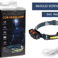 Uitgang ❤️ CentreGoods LED Hoofdlamp 270° - Te Bedienen Met Bewegingssensor - Oplaadbaar USB Type C - 350 Lumen - Waterdicht - 100 Meter Bereik - 6 Verschillende Standen - COB + XPG ???? -Rogelli Shop 550x374 2