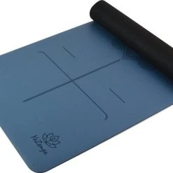 Uitgang ✨ YoZenga Premium Yoga Mat | Sportmat | Fitnessmat | Pro Grip | Extra Breed | Natuurlijk Rubber | Mandala Flower Blue | Inclusief Gratis Draagriem ???? -Rogelli Shop 550x392 1