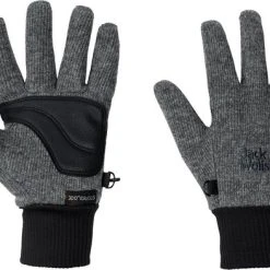 Aanbiedingen ???? Jack Wolfskin Stormlock Knit Glove Unisex Handschoenen - Phantom - Maat M ⭐