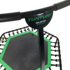 Flash-uitverkoop ???? Tunturi Hexagon Fitness Trampoline - Mini Trampoline Met In Hoogte Verstelbare Handgreep - Incl. Beschermhoes - Incl. Gratis Fitness App ???? -Rogelli Shop 550x413 2