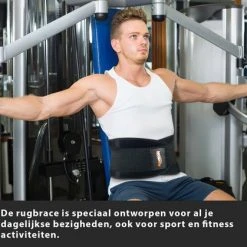 Gloednieuw ???? NAZROM® Rugband - Rugbrace Voor Onderrug - Rug & Houding Corrector Voor Onmiddellijke Pijnverlichting En Draagcomfort - Postuur Corrector - Zwart/L ???? -Rogelli Shop 550x419