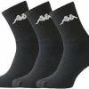 Korting ???? Kappa - Trisper Tennis Sock 3 Pack - Zwarte Sok - 39 - 42 - Zwart ????