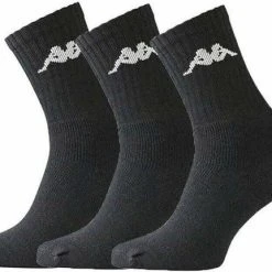Korting ???? Kappa - Trisper Tennis Sock 3 Pack - Zwarte Sok - 39 - 42 - Zwart ????