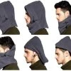 Hete verkoop ???? Merkloos Fleecemuts Ook Te Gebruiken Als Sjaal Bivakmuts Balaclava - Grijs ????