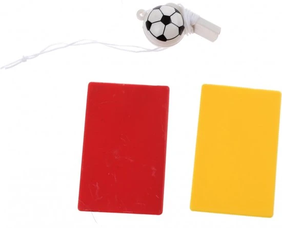 Korting ✔️ Johntoy Scheidsrechter Set 3-delig Rood/geel ???? 1 Korting ✔️ Johntoy Scheidsrechter Set 3-delig Rood/geel ????