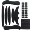 Nieuw ???? Merkloos Foam Pads Setje - Zwart - Fietshelm Inleg Bescherming - Klittenband + Lijm - Inner Padding Voor Helm - 27-delige Set ????