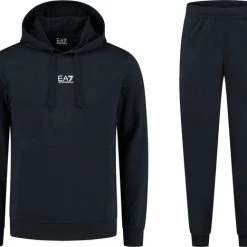 Kopen ???? Emporio Armani EA7 Train Core ID Hooded Joggingpak Trainingspak - Maat M - Mannen - Donker Blauw ????