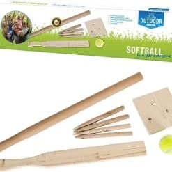 Uitgang ✔️ Outdoor Play Slagbal Set - Speelgoed - Knuppel En Slagplank - Inclusief Thuisplaat - Inclusief Tennisbal ⭐