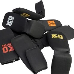 Gloednieuw ???? KO Fighters - Scheenbeschermer - Kickboksen - Scheenkousen - Katoen - Rood - M ✨ -Rogelli Shop 550x493