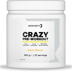 Aanbiedingen ⌛ Body & Fit Crazy Pre-Workout - 407 Gram (37 Doseringen) - Citroen ????