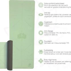 Hete verkoop ???? YoZenga Premium Yoga Mat | Sportmat | Fitnessmat | Extra Breed | Extra Dik | TPE | Lotus Mint/black | Inclusief Gratis Draagriem | Cadeautip! ⌛ 12 Hete verkoop ???? YoZenga Premium Yoga Mat | Sportmat | Fitnessmat | Extra Breed | Extra Dik | TPE | Lotus Mint/black | Inclusief Gratis Draagriem | Cadeautip! ⌛ -Rogelli Shop 550x501 35