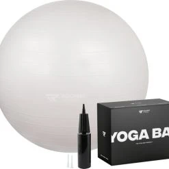 Kopen ✔️ Rockerz Fitness® - Yoga Bal Inclusief Pomp - Pilates Bal - Fitness Bal - Zwangerschapsbal - Goede Houding Bij Het Thuiswerken - 65 Cm - Kleur: Parelmoer ????