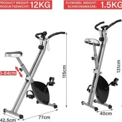 Goedkoop ???? Physionics Hometrainer - Hometrainer Fiets - Inklapbaar - Met Ergometer - 8 Weerstandniveaus - LCD - Zwart ⭐ 16 Goedkoop ???? Physionics Hometrainer - Hometrainer Fiets - Inklapbaar - Met Ergometer - 8 Weerstandniveaus - LCD - Zwart ⭐ -Rogelli Shop 550x518 1