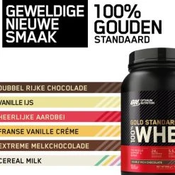 Goedkoop ???? Optimum Nutrition Gold Standard 100% Whey Protein - Double Rich Chocolate - Proteine Poeder - Eiwitshake - 900 Gram (28 Servings) ⌛ -Rogelli Shop 550x518 3