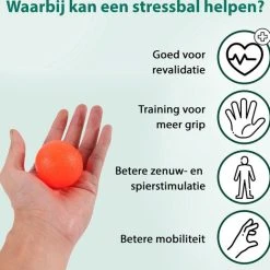 Uitgang ???? WeRelieff Stressbal Voor Hand - Set Van 3 Ronde Stressballen Voor Kinderen & Volwassenen - Hand Trainer In Oranje Blauw Groen ???? -Rogelli Shop 550x521 2