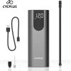 Goedkoop ???? Cycplus A8 (Zilver) - Elektrische Fietspomp - Bandenpomp - Accupomp - Draagbare Fietspomp - Fietspomp Met Drukmeter - Autopomp Met Drukmeter ????