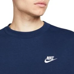 Beste deal ???? Nike - NSW Club Fleece Crew - Donkerblauwe Trui - L - Blauw ✨ -Rogelli Shop 550x527 1