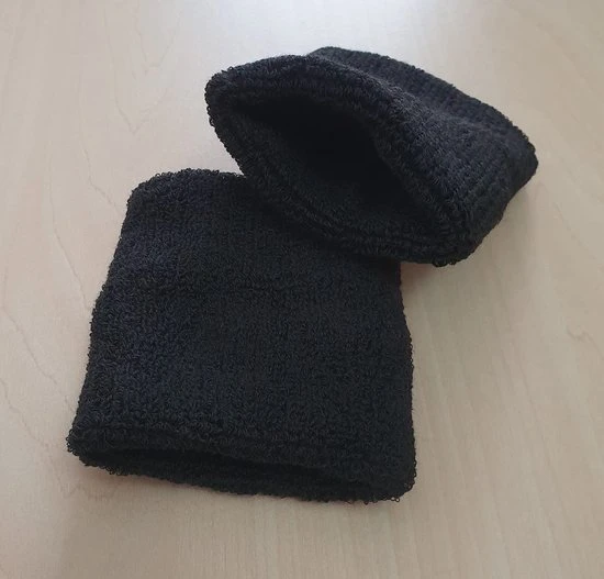 Goedkoop ???? Ecorare Zweetbandjes - Pols – Set Van 2 - Unisex - Sportarmband - 8 X 7 Cm - Zwart - 2 Stuks ⌛ 3 Goedkoop ???? Ecorare Zweetbandjes - Pols – Set Van 2 - Unisex - Sportarmband - 8 X 7 Cm - Zwart - 2 Stuks ⌛ - Afbeelding 3